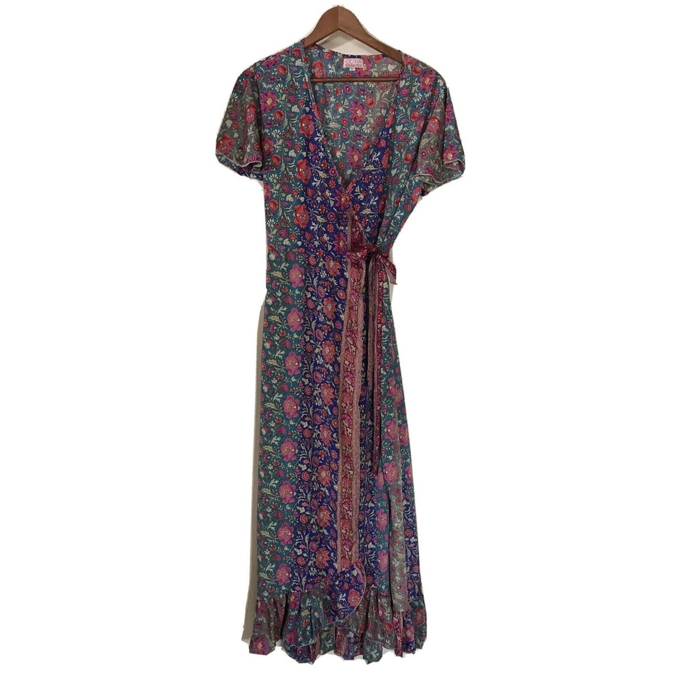 Cienna Designs Bohemian Wrap Maxi Dress Large